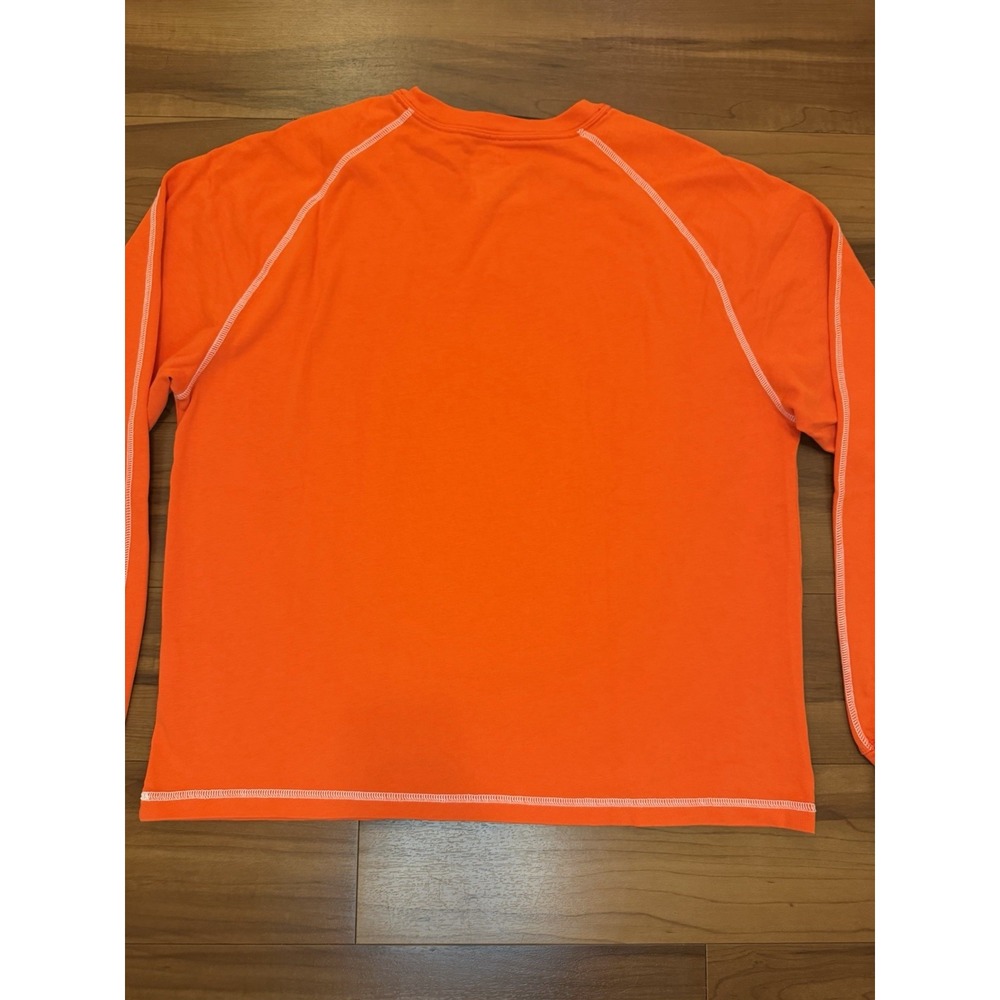 Jordan Flight Heavyweight Long Sleeve Crew T-Shirt Orange IF1829-673 Mens Medium - Picture 7 of 11